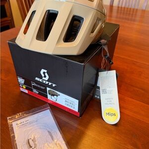Scott Argo Plus Sand Beige Helmet with MIPS Technology
